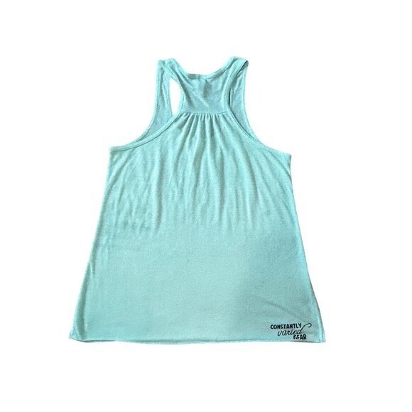 Bella Canvas Shut the fucupcakes Green Sleeveless Racerback Tank Top Women's Siz - Picture 4 of 6